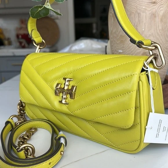 SMALL KIRA CHEVRON FLAP SHOULDER BAG - Picture 1 of 13